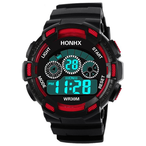 Hot Children Watch Boys Life Waterproof Digital LED Sports Watch Kids Alarm Date Watch Gift reloj digital hombre Reloj Deportivo