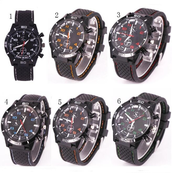 GT Men Wrist Watches Brand Luxury Designer Silicone Watch Casual Men Business Stitching Watches Fashion Sports Quartz Retro Wristwatches