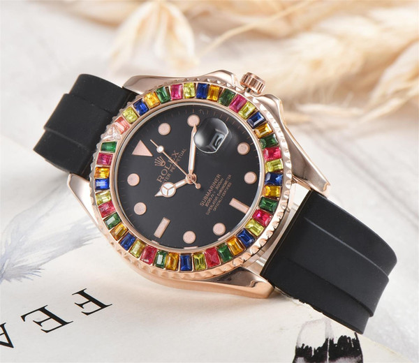 Cheap sale silicone strap high quality pop watch with box free shipping Rolex