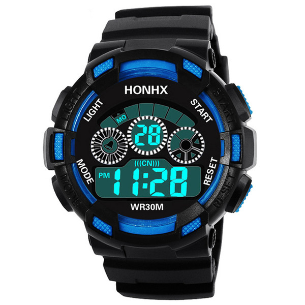 Hot Children Watch Boys Life Waterproof Digital LED Sports Watch Kids Alarm Date Watch Gift reloj digital hombre Reloj Deportivo