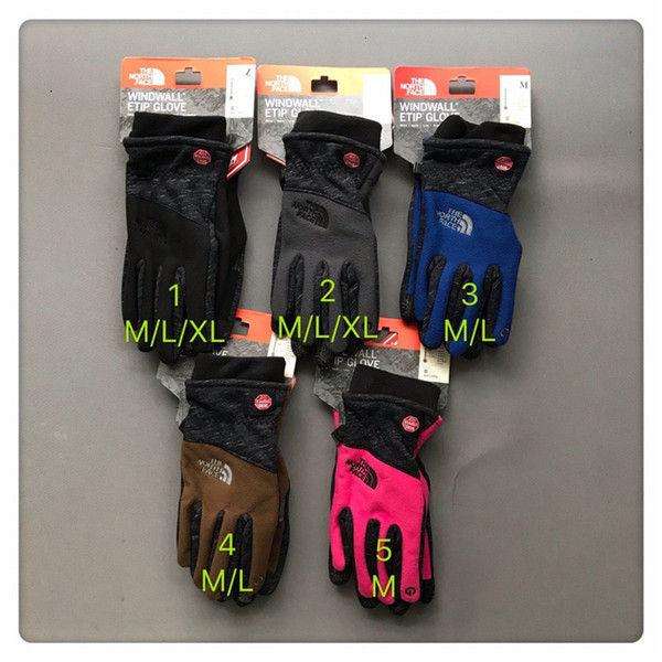 Brand Winter Gloves The North Women Men Fleece Touch Screen Gloves Face Waterproof Warm Cycling Ski Windproof Gloves Mittens Glove C101006