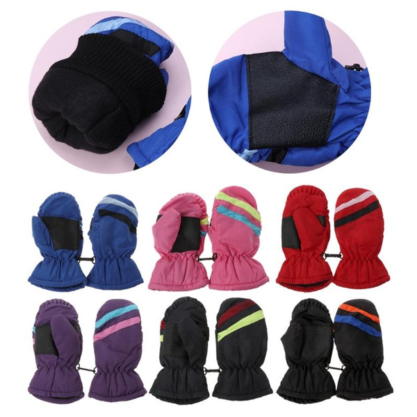 2-5y Baby Mitten Winter Kids Boys Girls Outdoor Warm Gloves Waterproof Windproof-m15