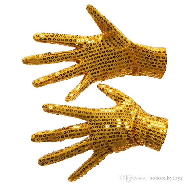 Festival Performance Gloves Sparkly Sequins Wrist Gloves for Party Dance Stage Performance Event Kids Costume Fashion Adult and kids Gift