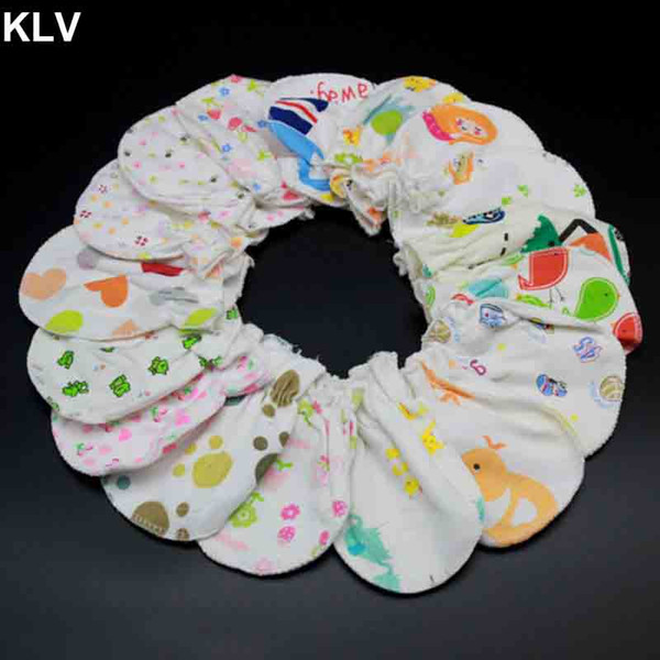 10 Pairs / Lot Baby Anti Scratch Mittens Soft Cotton Infant Handguard Gloves Baby Care Accessories