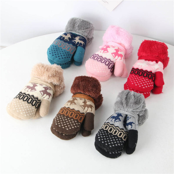 Hot sale Christmas Kids Mittens Cartoon Children Mittens Baby Mittens Kids Gloves Knitted Girls Gloves Boys Gloves Baby Glove 2-6t A9570