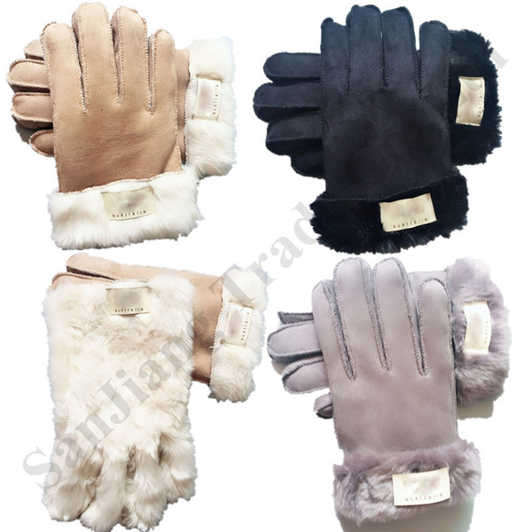 2019 Australia U&G Designer Gloves Fur Fleece Finger Gloves Winter Warm Outdoor Sport Ski Mittens Glove Brand Thicken Windproof Glove C92009