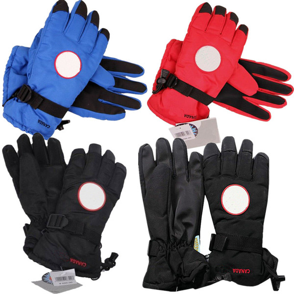 Canada Brand Down Gloves Designer Winter Warm Glove Women Men Waterproof Windproof Skiing Outdoor Gloves Juniors Goose Mittens with TagC9502