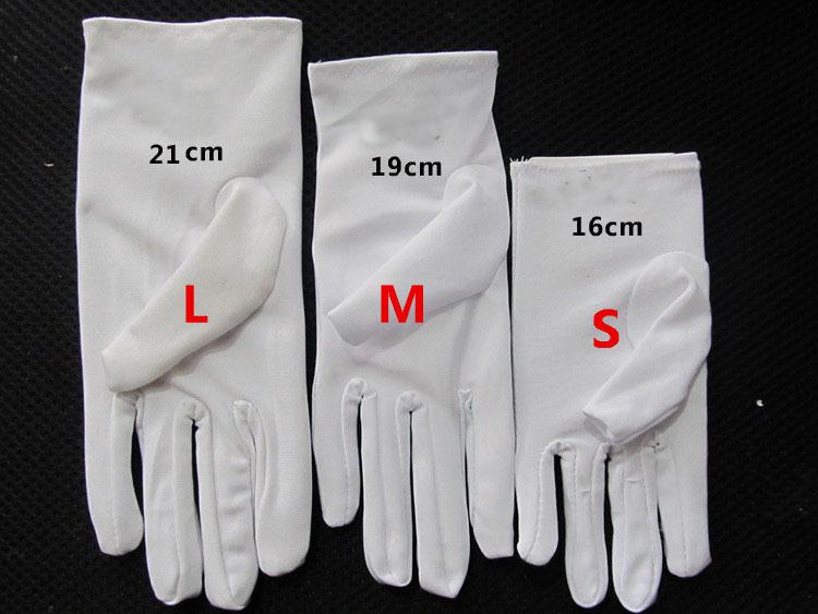 3 size Kid child flower girl short student white gloves unisex dancing performance gymnastics glove free shipping wholesale