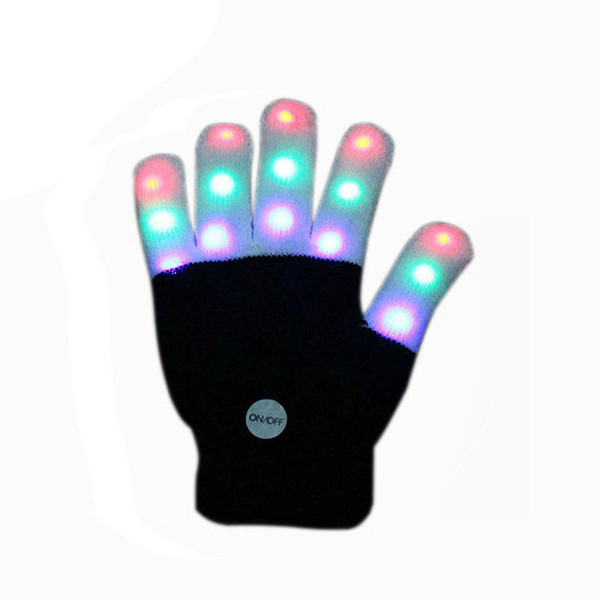 2018 new fashion children's warm creative gift explosion models Christmas finger sets / LED luminous Finger Gloves