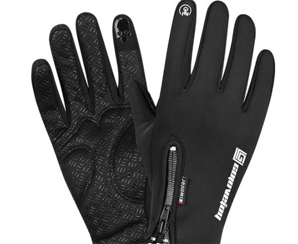 Outdoor Gloves Winter Waterproof Touch Screen Men and Women Windbreak Riding All-Finger Warm Sports Catching Down Mountain Skiing