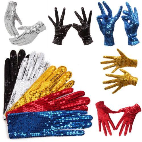 HOT SALE Kid Boys Girls Shining Sequin Sequined Glitter Gloves Dance Party Fancy Costume Gloves 8PAIRS/16PCS DROP SHIPPING