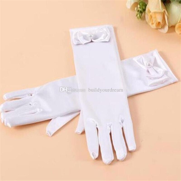 11 Colors Long Style Satin Children Girls Party Gloves Princess Gloves For Party Wedding Performance Wholesale aa148-159 2018011711