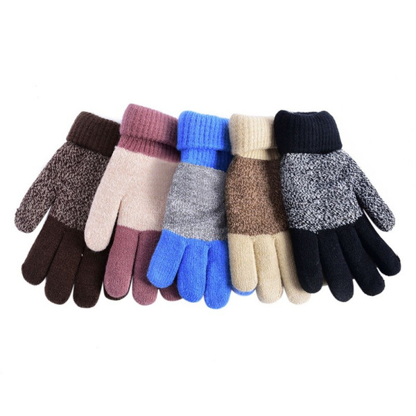 Flowerhorse Winter Gloves Girls Warm Brand For Children Boy Cashmere Warmer Finger Mittens Tactical Military Telephone Touch