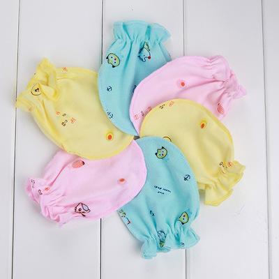 0-3 Month Warm Cotton Baby Gloves Infant Mittens Kids Fingerless Cute Kitty Children Glove Free Size