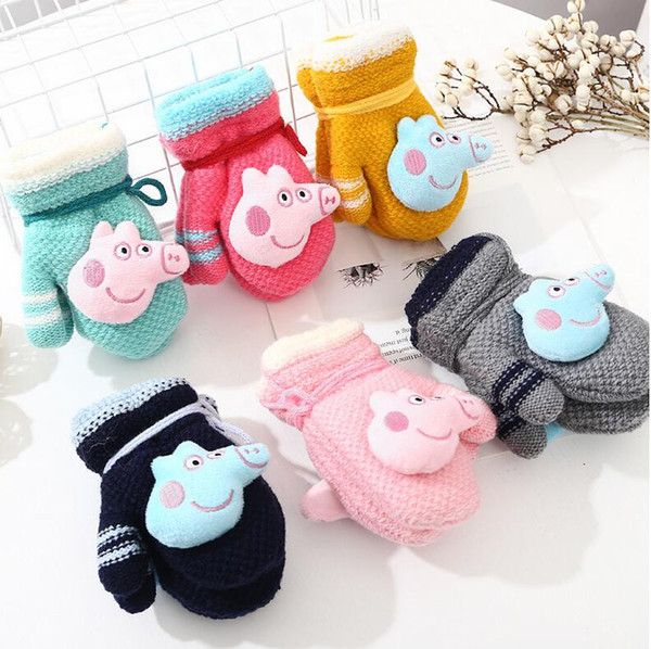 6 Color Fashion Children's Kids Magic Gloves Gloves Girl Boys Kids Stretching Knitting Winter Warm Gloves Choosing Colors