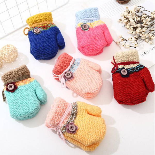 6 Color Fashion Children's Kids Magic Gloves Gloves Girl Boys Kids Stretching Knitting Winter Warm Gloves Choosing Colors free shipping