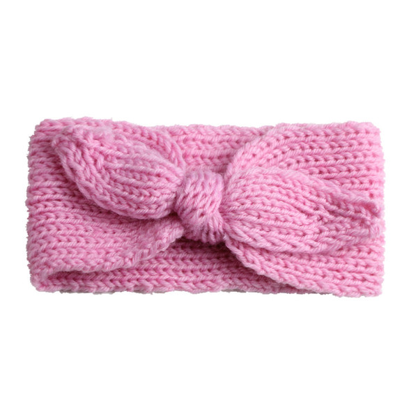 Children's hair accessories Kids knot hair band Knitted cotton elastic headband for baby babies winter warm wool baby hairbands cute lovel