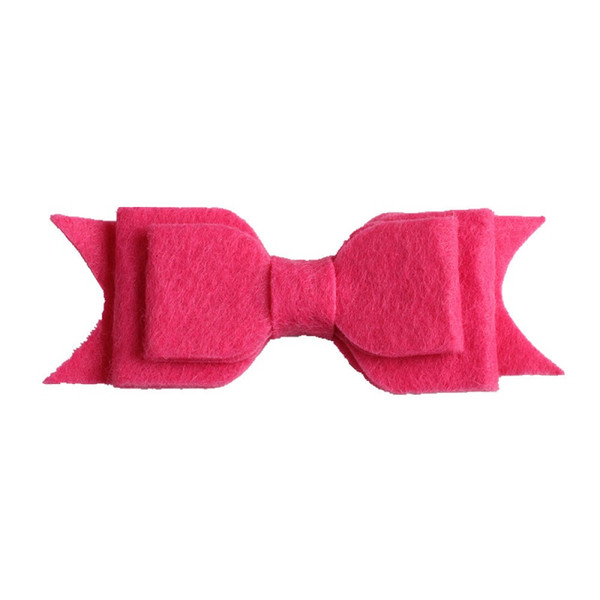 22 colors cloth Bows barrettes birthday Hair bowknot Children Headwear Pure color Kids Hairpin Baby Girls Lovely Hair Accessory JIK845