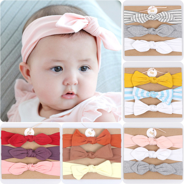 70947 8inch New Style HAIR BOW with card and 3pcs/card baby girl Children Hair Accessories Hair Belt Headbands