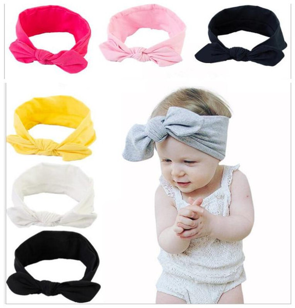 Baby Head Bands Bunny Ear Pattern Infant Cotton Headband Kids Elastic Headwear Hair Bands Children Hair Accessory