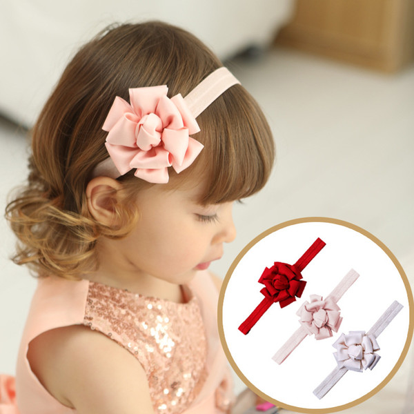 Baby girl's polyester stretch Hair band Children's Hair Accessories matte Emulation silk satin Hair Sticks The European and American style