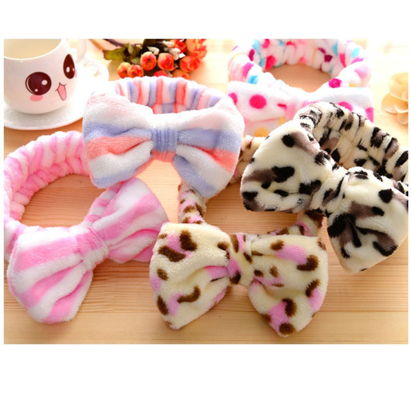 2017 New Butterfly End Hairband Hairband Hairband Makeup Makeup Coral Pile Flower Head Bunched Hair Band