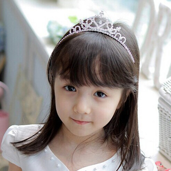 Baby Girls Princess Hairband Child Party Bridal Crown Headband Crystal Diamond Tiara Hair Hoop Hair bands Accessories