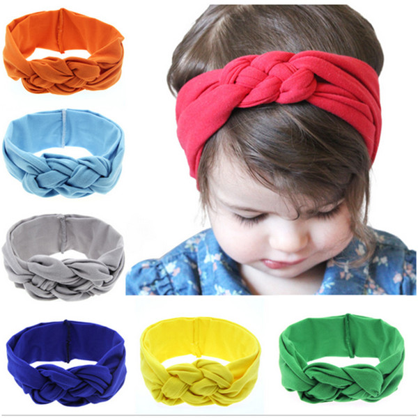 2017 New Chinese knot head with baby ears ear Hair Band Multicolored Flower Baby Hair Jewelry Flower Headband Kids Hair Accessories