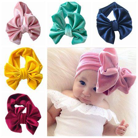 2018 christmas kids hair accessories baby headbands girls big bowknot headband cute hair bows hairband children accessory headwear