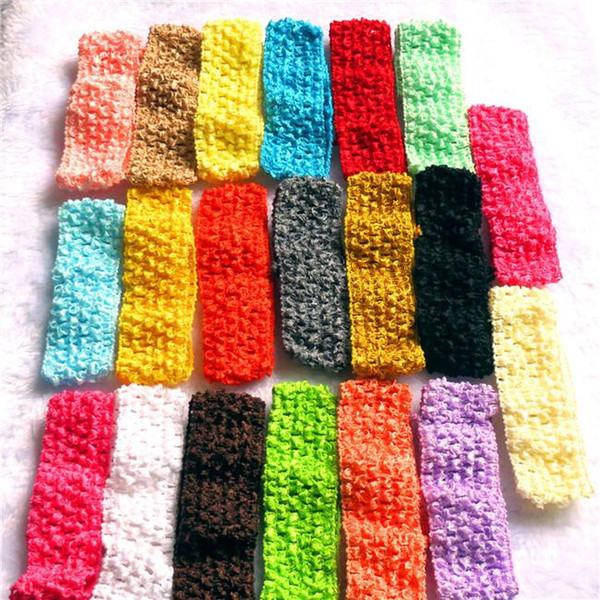 Baby Girls 4CM Wide Nylon crochet headband Children baby DIY soft Elastic band girls Kids 1.57