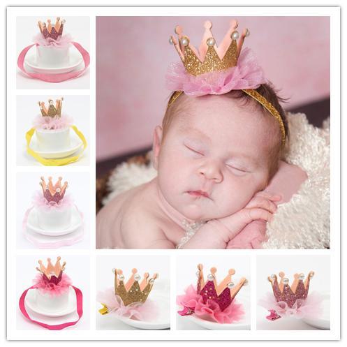 Fashion Baby Kids Tiara Headbands Crown Hairband Barrettes Gold Princ
8000
ess Infant Glitter Hair Bands Clips Children Hair Accessories KHA267