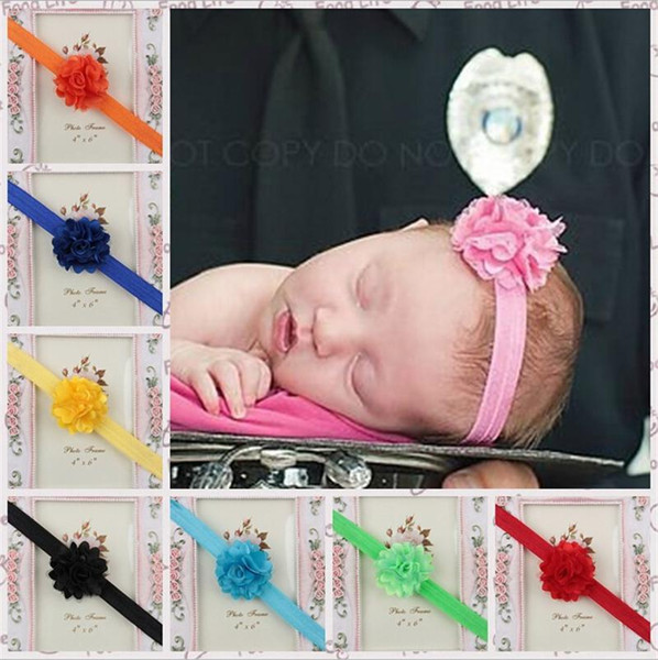 Cheap sale Baby Girls Lace Flower Headbands Hairband Satin Tulle Flower Headbands Bows Kids Children Infants Hair accessories KHA153