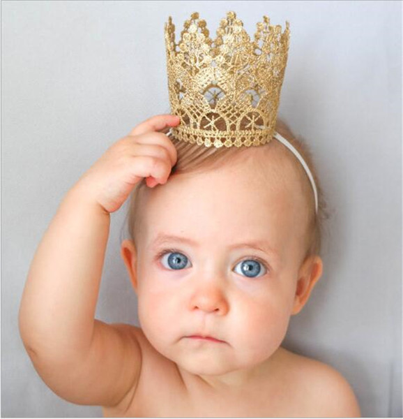 Newborn Baby headbands Crown Bands Kids Elastic Head Bands Tiara girls Kids Children Hair Accessories Princess Headdress headwear KHA45