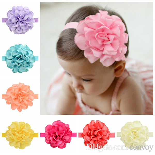 Baby Girls Headbands Vivid bury flower Infant Kids Hair Accessories Headwear Cute hairbands Hair Ornaments peony Head bands KHA19