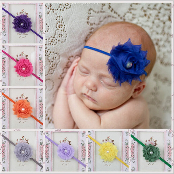 Baby girls infants headbands flowers bows Kids hair Accessories headbands mix for girls Children hair bands headbands 15 colors KHA145