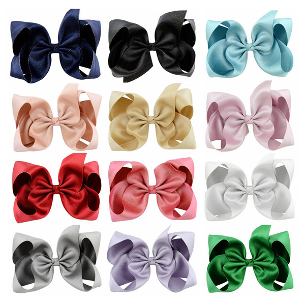 children Handmade hairpin Europe girls hair bow hair head dress hairpin Lovely Girl Hair Clip Fashion Bow Girl Headwear KFJ189