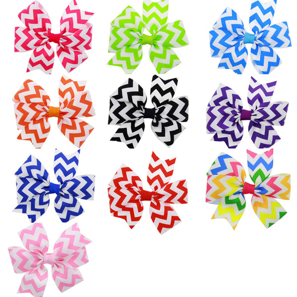 10pcs Ribbon Bow Girls Hair Accessories For Kids Bow Baby Girl beautiful Hair Clips Hairpin HC011