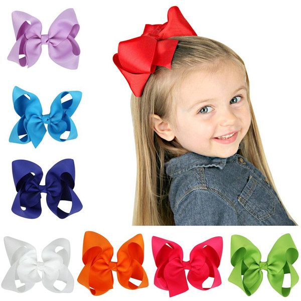 Fashion Baby Girl Hair Bows Clips Boutique Hair Pin Grosgrain Ribbon Bows Hairpins Kids Girl Hair Accessories 10pcs HC019