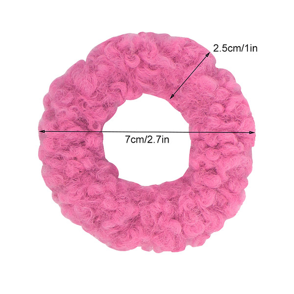 Scrunchie Winter Warm Hair Bands Scrunchie Faux Fur Women Girls Elastic Hair Rope Rubber Band Headwear Hair Accessories 0911A