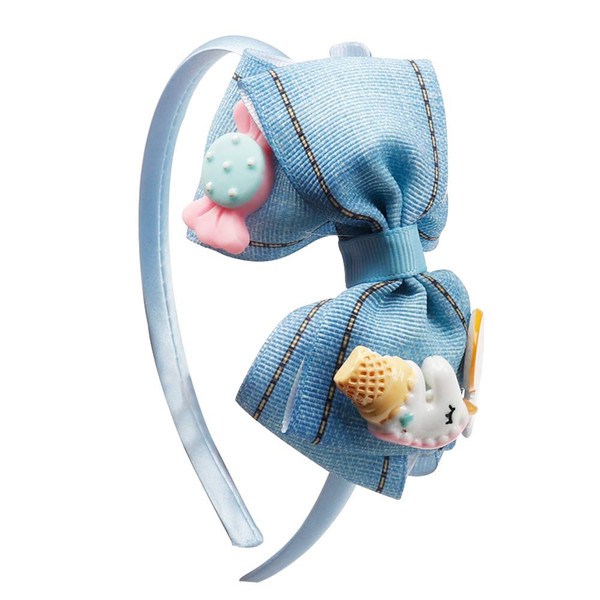 Princess Kawaii Accessories Hair Bands Denim Grosgrain Headband For Girls Lovely Candy Head Hoop DIY Boutique Hair Accessories