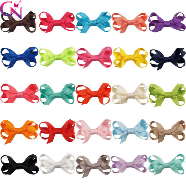 2 Inch Mini Hair Bow 25 Colors Alligator Hair Clips Accessories Wholesale Hairgrips Hairpin For Girl For