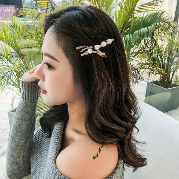 Pearl Hairband Leopard Print Knotted Sweet White Rhinestone For Girls Sexy Lady Women Mental Snap Hair Clips Hair Accessories