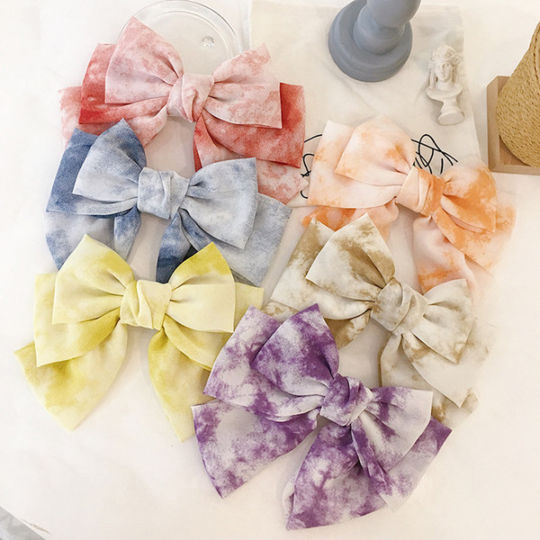 Gradient Hair Bows French Clip for Women Korean Multi-Layler Bowknot Hair Clip for Girls Handmade Fashion Hair Accessories