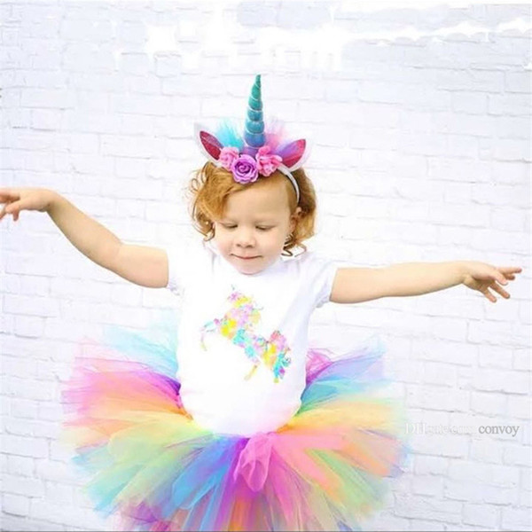 Unicorn Horn Hairband Kids Headband for Party rabbit Hair Accessories Lace Flower Hair Clasp Cosplay Crown Baby Headband Cat Ears KHA283