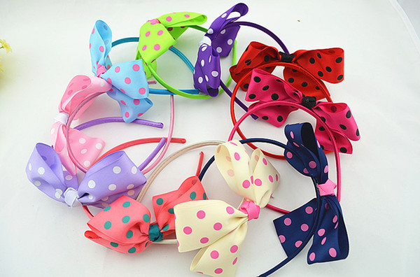 10pcs Beautiful bowkont girls Hairbands children beautiful little flowers headbands hoop hair hair accessories for women FG031