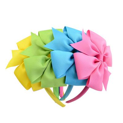 20pcs High Quality Solid Hairbands Princess Hair Accessories Plastic Hairband Girl Hairbands With Bows Hair Accessories FG677