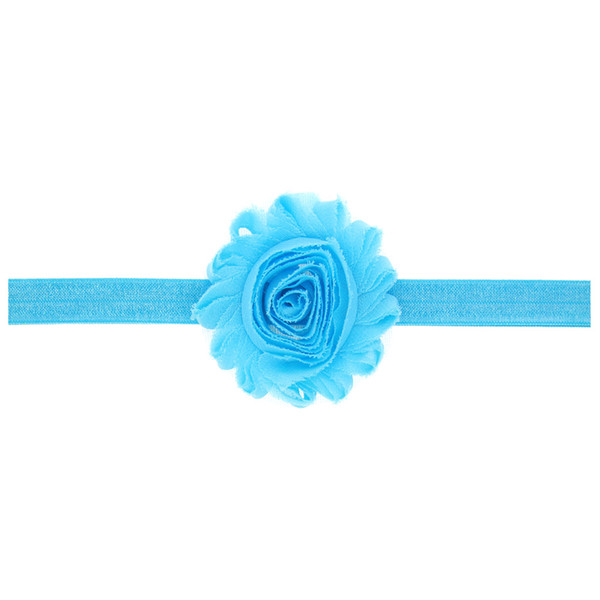 20pcs Hair Bands Lovely Very Beautiful Flowers Mesh Style Girls chiffon Headband Elastic Kids Hair Accessories H122