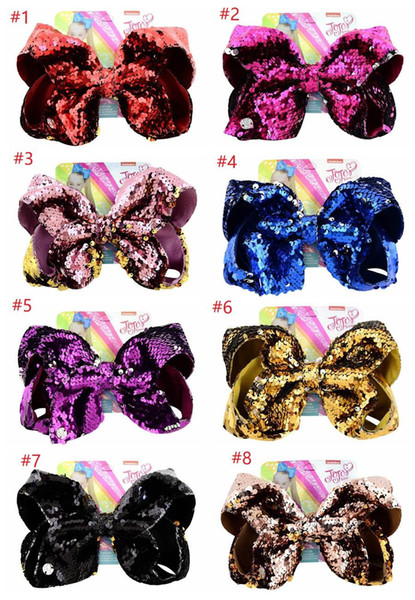 Big Grosgrain Ribbon Solid Hair Bows With Clips Girls Kids Hair Clips Headwear Boutique Hair Accessories