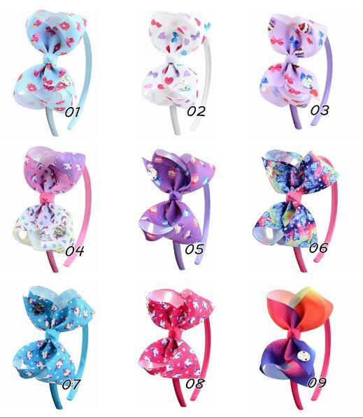 10piece/lot 4-inch JOJO Printed Headwear Bow Headband Hair Accessories