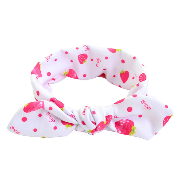 Children's Hair Band Cute Cloth Rabbit Ears Headband Dot Print Girls Headband Headwear Hair Accessories Wholesale FHJ89